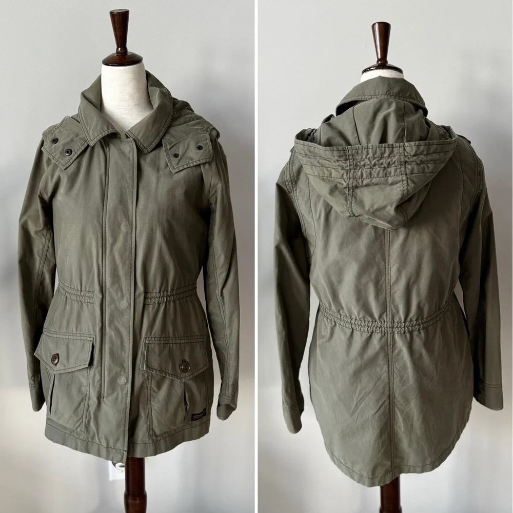 Abercrombie & Fitch Military Parka - Drawstring Waist - Removable Internal Vest